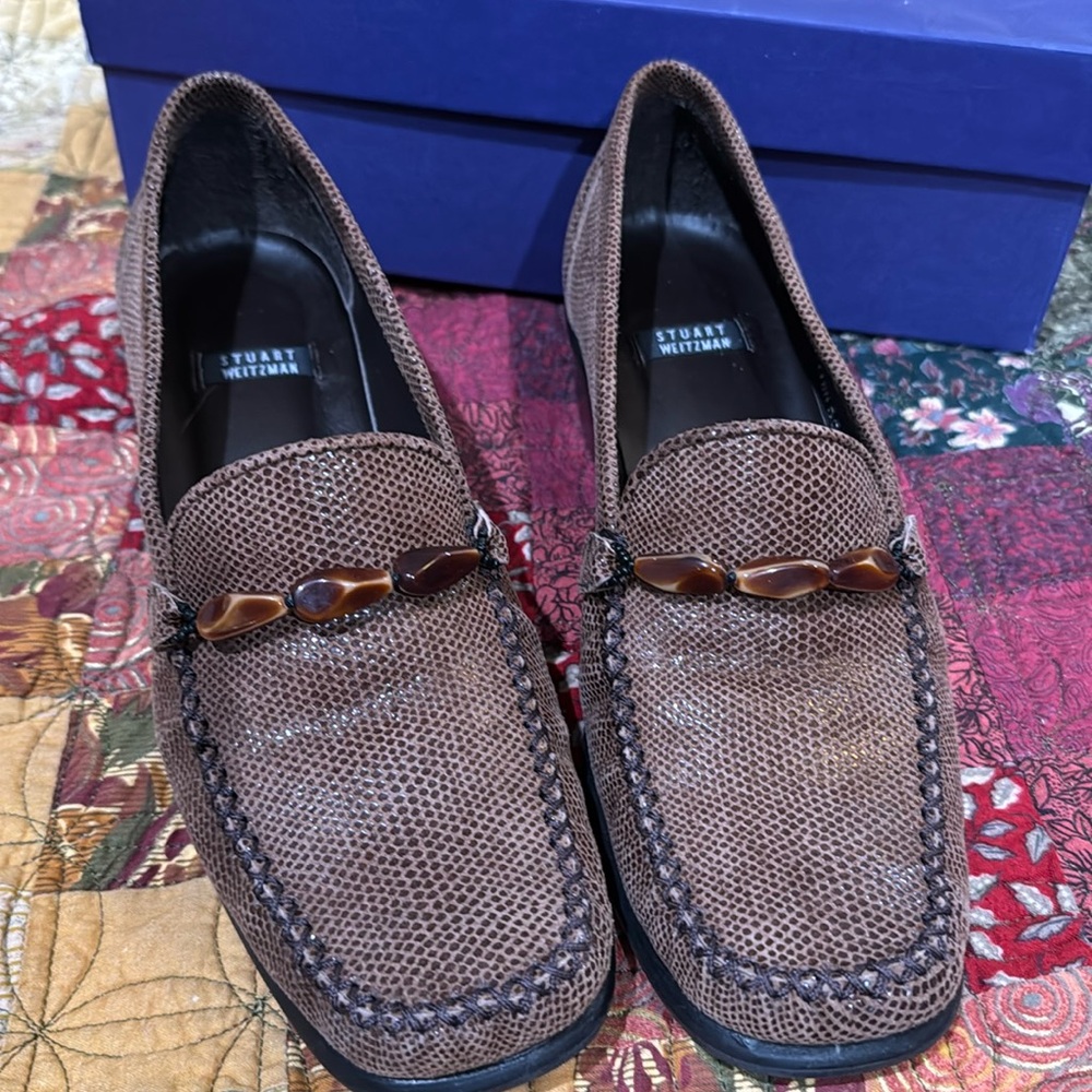 Women’s brown detailed Stuart Weitzman dress shoes size 7 1/2